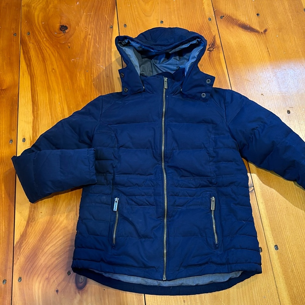 FATFACE 4 Blue Quilted Beatrice Puffer Jacket Hooded
